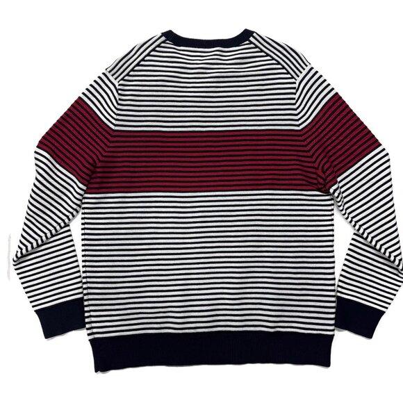 Brooks Brothers Sweater Mens XL Crewneck Red Fleece Striped Pullover‎ Cotton NWT - Picture 9 of 9